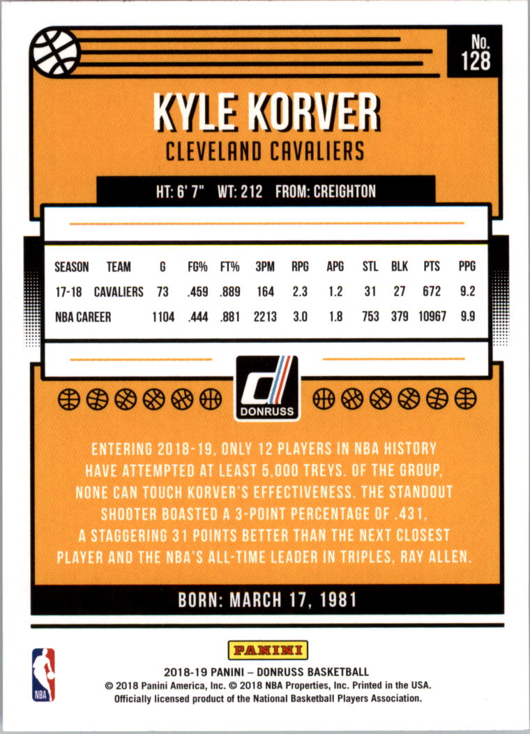 A9993- 2018-19 Donruss Bk Card #s 1-200 +Inserts -You Pick- 15+ FREE US SHIP - Picture 251 of 461