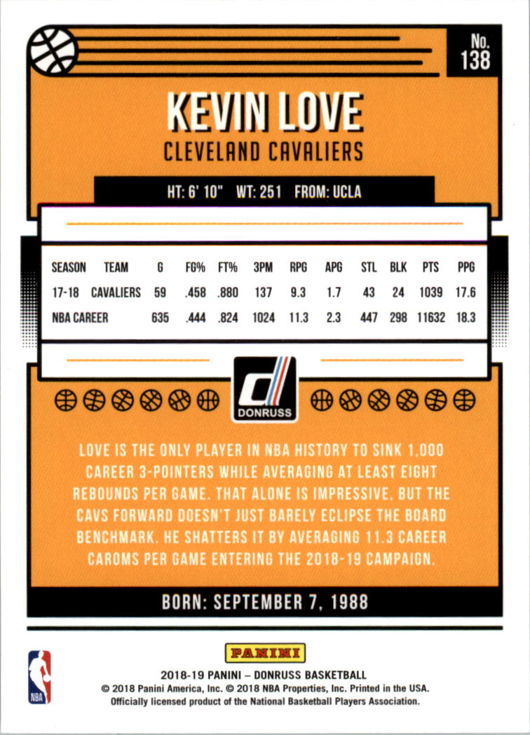 A9993- 2018-19 Donruss Bk Card #s 1-200 +Inserts -You Pick- 15+ FREE US SHIP - Picture 271 of 461