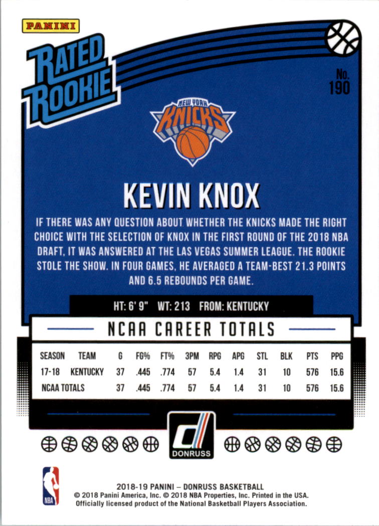 2018-19 Donruss Basketball Card Pick (Base) - Picture 370 of 388