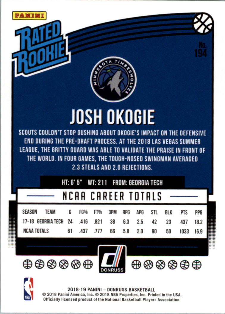 2018-19 Donruss Basketball Card Pick (Base) - Picture 378 of 388