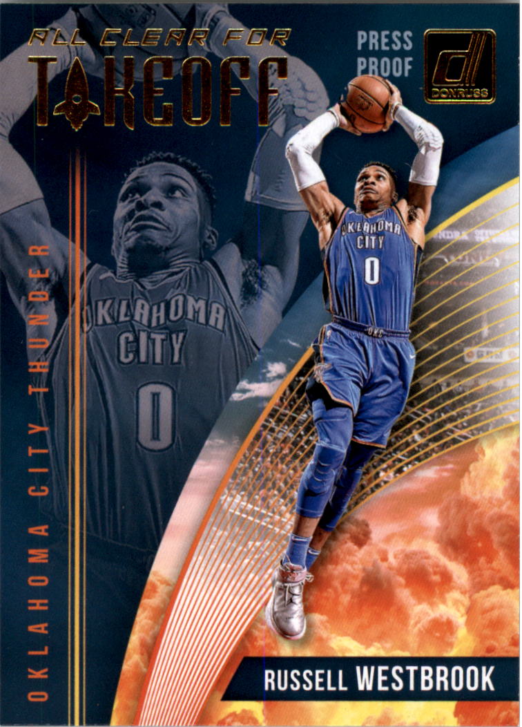 2018-19 Donruss All Clear for Takeoff Press Proof #6 Russell Westbrook