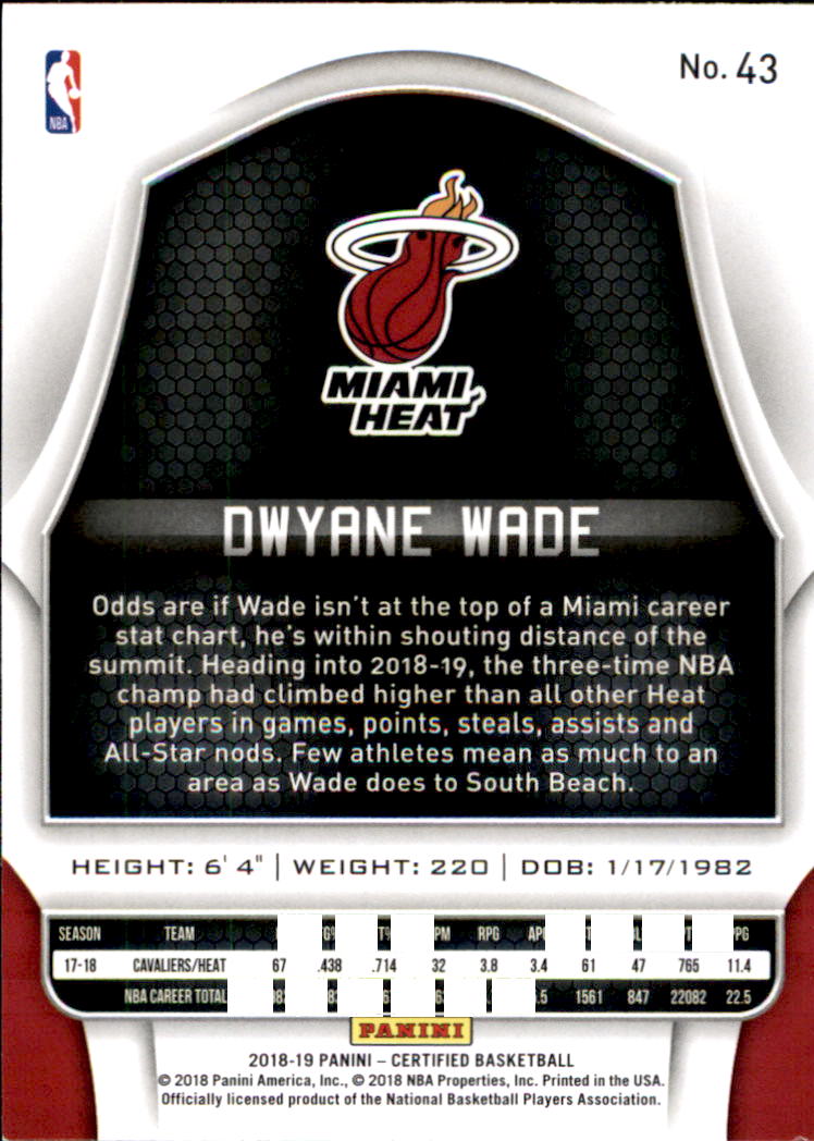 Dwyane Wade cards (2004-2022) Heat Bulls Marquette - You Choose - Picture 215 of 232