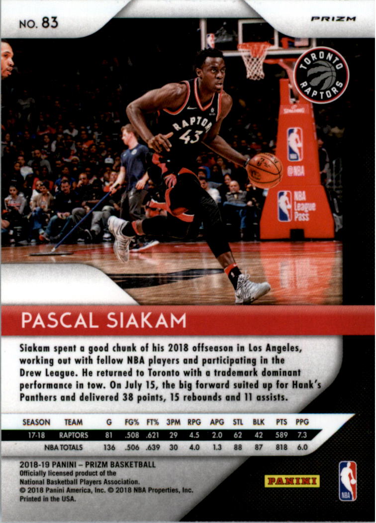 A2674- 2018-19 Panini Prizm Bk Inserts +Parallels3 -You Pick- 15+ FREE US SHIP - Picture 291 of 311