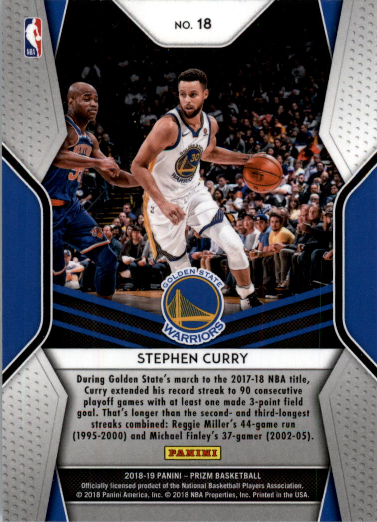 2018-19 Panini Prizm Dominance #18 Stephen Curry