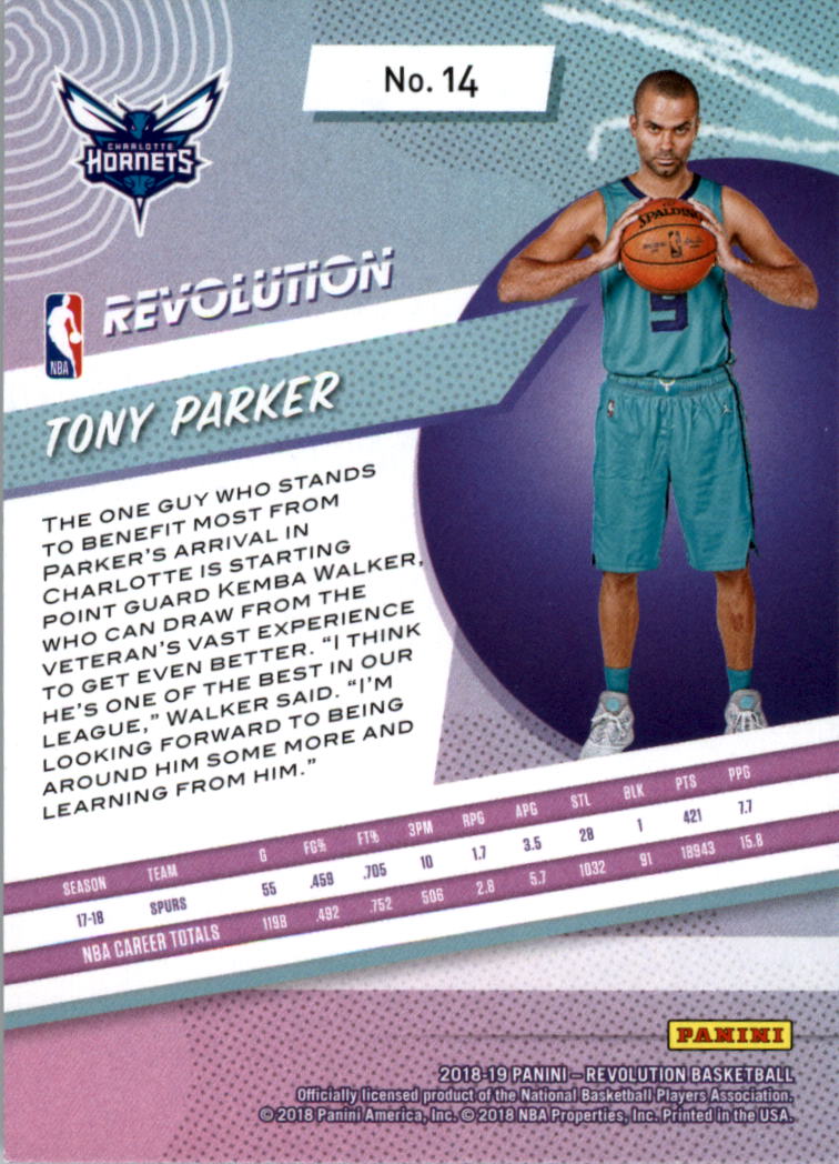Tony Parker cards (2002-2018) Spurs Hornets - You Choose - Picture 225 of 227