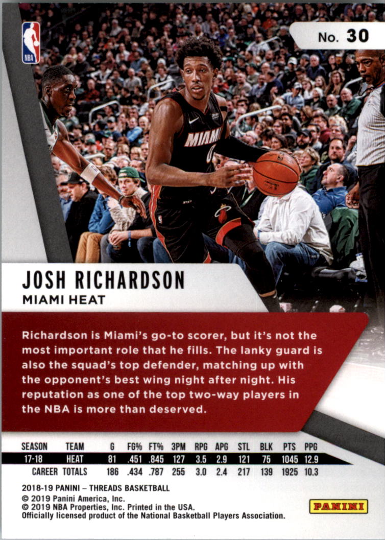 A4499- 2018-19 Panini Threads Bk Card #s 1-100 -You Pick- 15+ FREE US SHIP - Picture 25 of 79