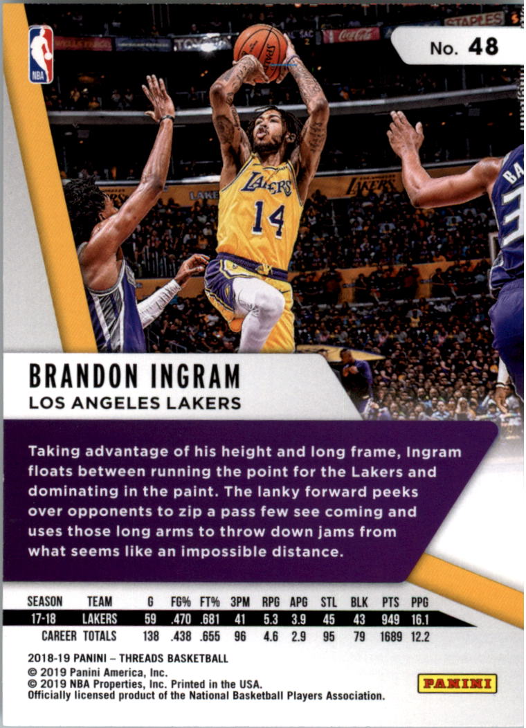 A4499- 2018-19 Panini Threads Bk Card #s 1-100 -You Pick- 15+ FREE US SHIP - Picture 41 of 79
