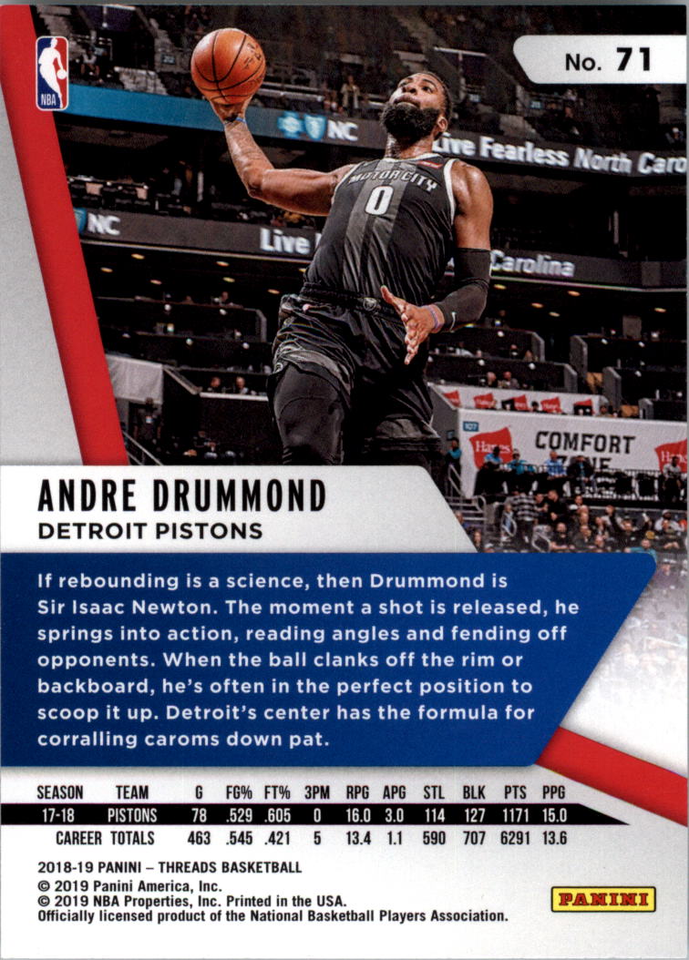 A4499- 2018-19 Panini Threads Bk Card #s 1-100 -You Pick- 15+ FREE US SHIP - Picture 57 of 79