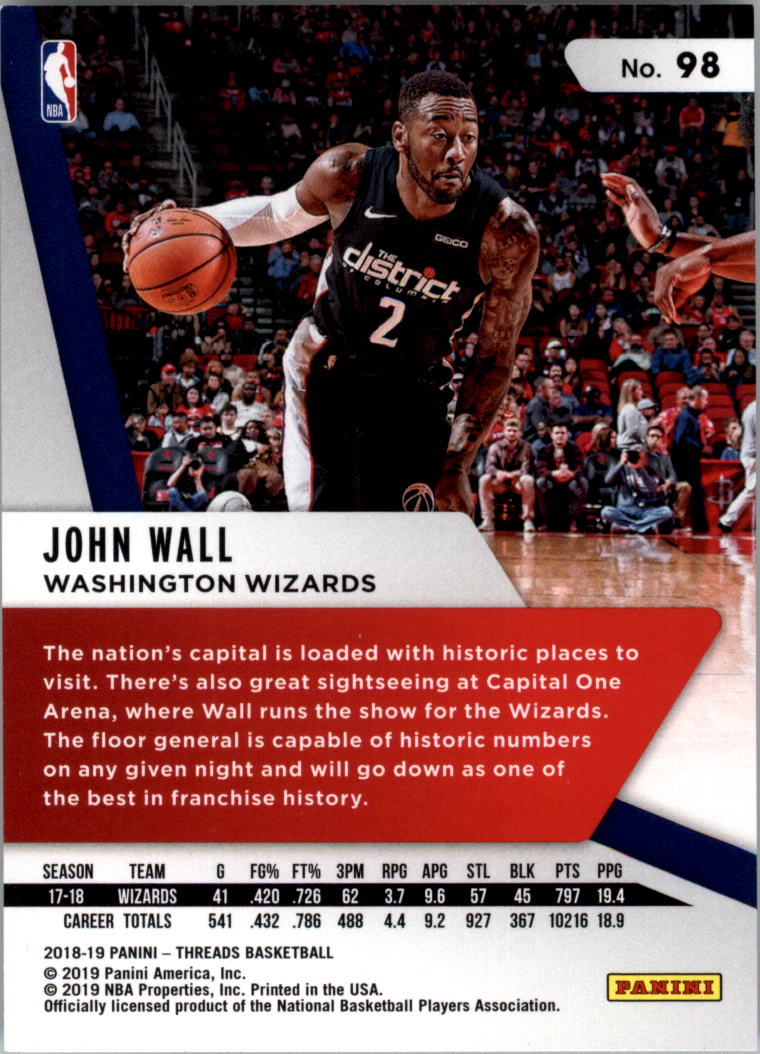 A4499- 2018-19 Panini Threads Bk Card #s 1-100 -You Pick- 15+ FREE US SHIP - Picture 77 of 79