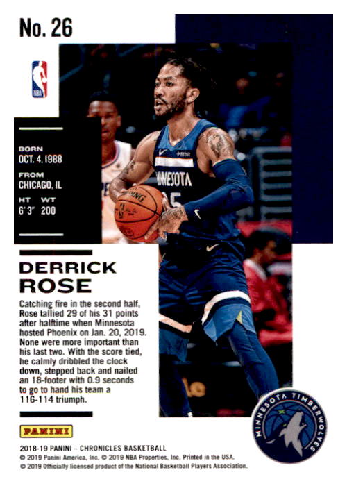 Derrick Rose cards (2009-2023) Bulls Knicks Grizzlies Pistons - You Choose - Picture 108 of 139