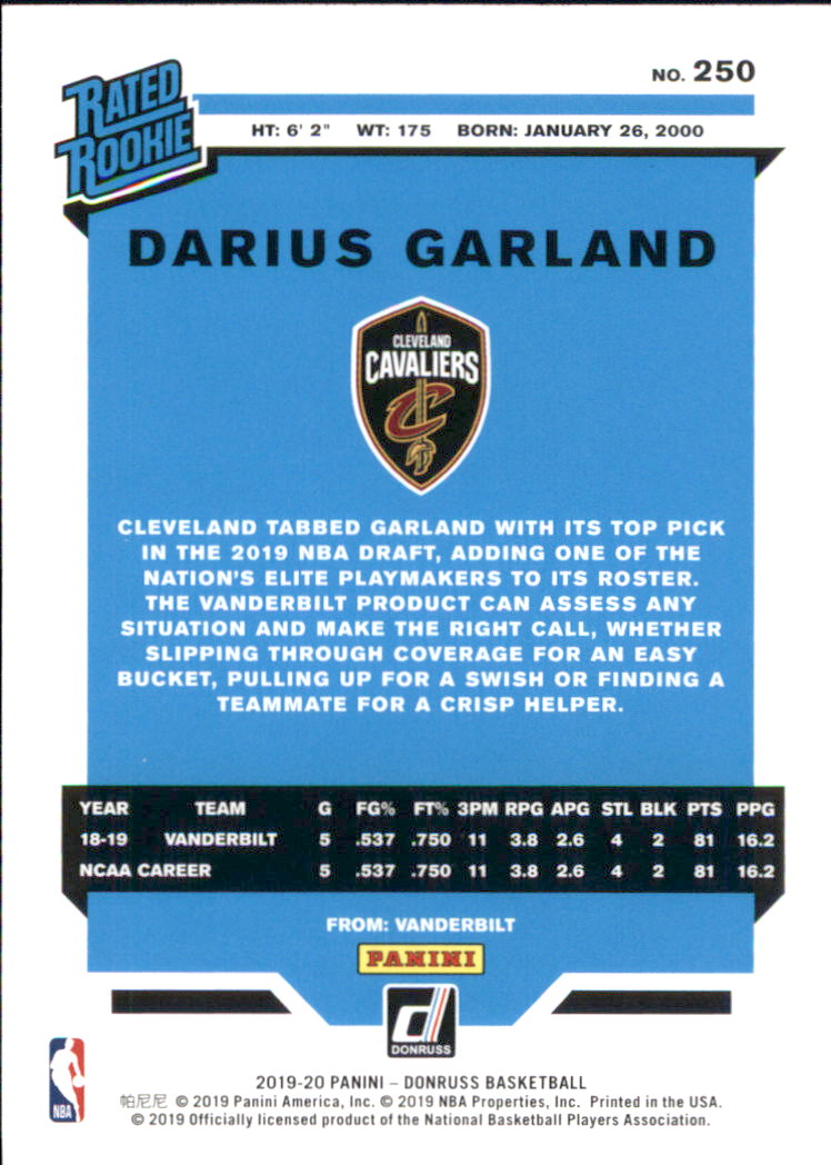 2019-20 Donruss Basketball Card Pick (Base)