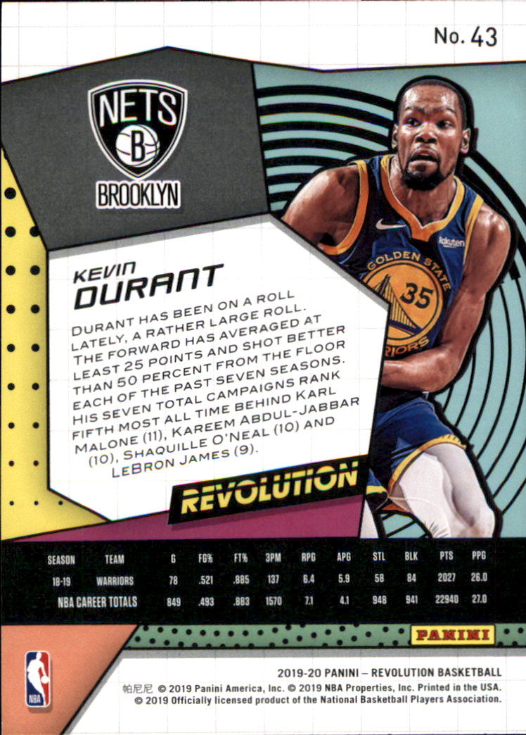 A5559- 2019-20 Panini Revolution Bk Cards 1-150+ -You Pick- 15+ FREE US SHIP