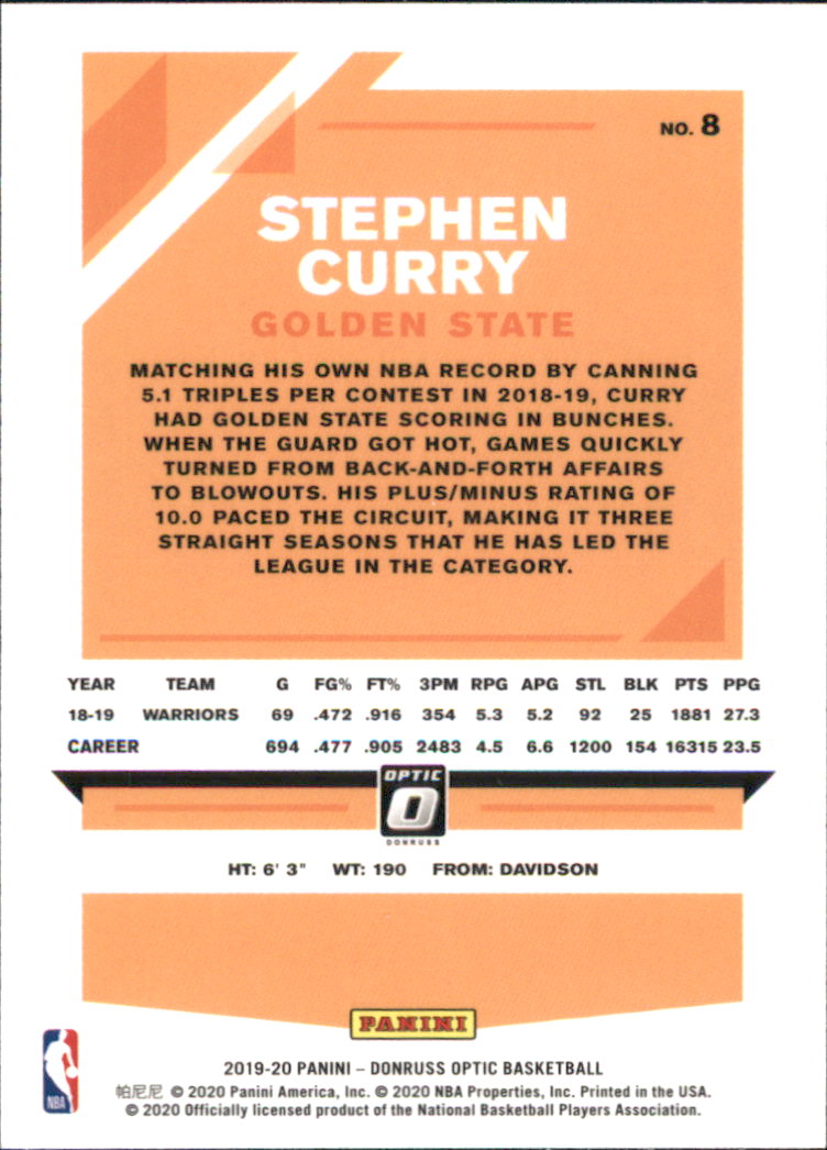 Steph Stephen Curry ROOKIE ORIGINAL UPPER DECK ROOKIE CARD -W/ CASE - MINT  (492)