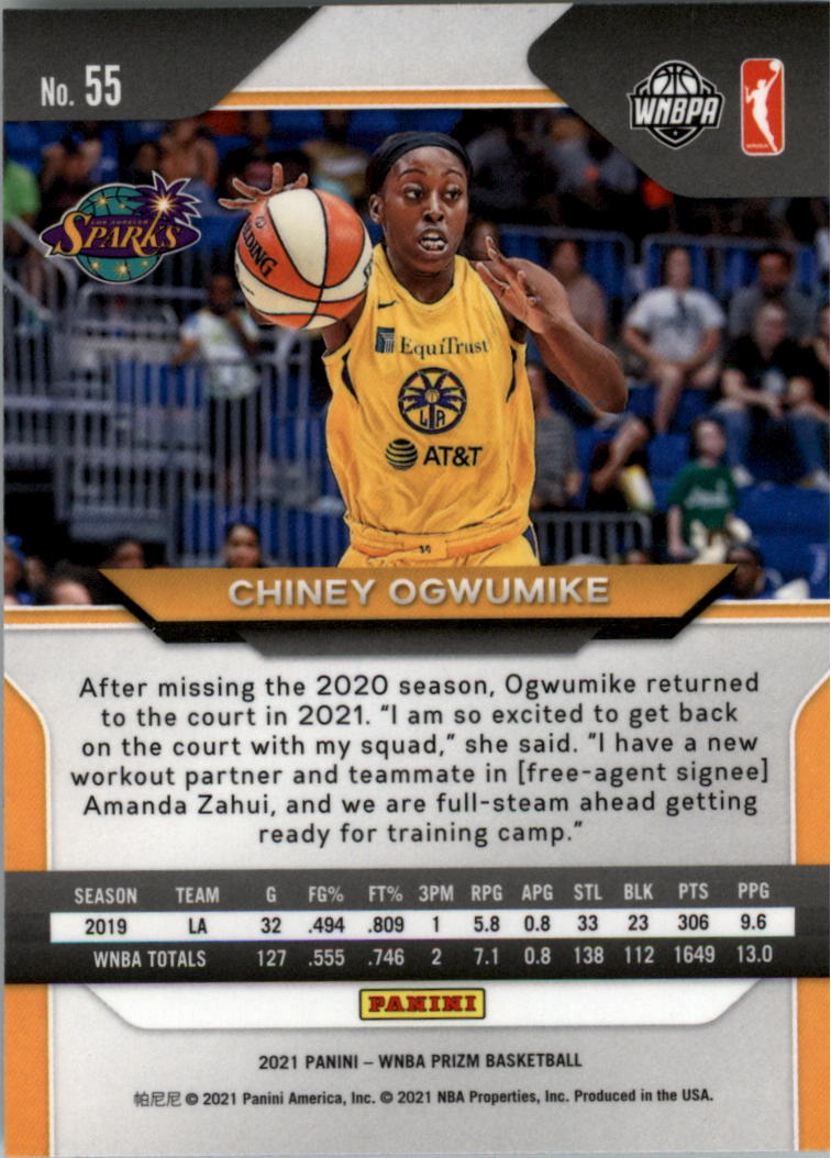 B4540- 2021 Panini Prizm WNBA Basketball #s 1-100 -You Pick- 15+ FREE US SHIP - Picture 109 of 195