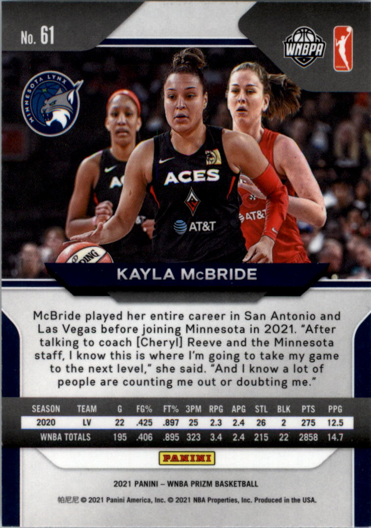 B4540- 2021 Panini Prizm WNBA Basketball #s 1-100 -You Pick- 15+ FREE US SHIP - Picture 121 of 195