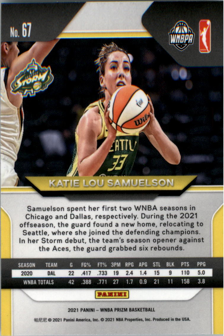B4540- 2021 Panini Prizm WNBA Basketball #s 1-100 -You Pick- 15+ FREE US SHIP - Picture 133 of 195