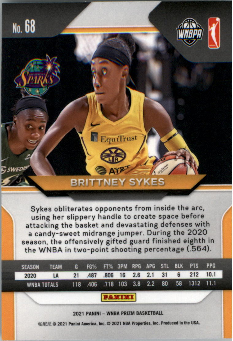 B4540- 2021 Panini Prizm WNBA Basketball #s 1-100 -You Pick- 15+ FREE US SHIP - Picture 135 of 195