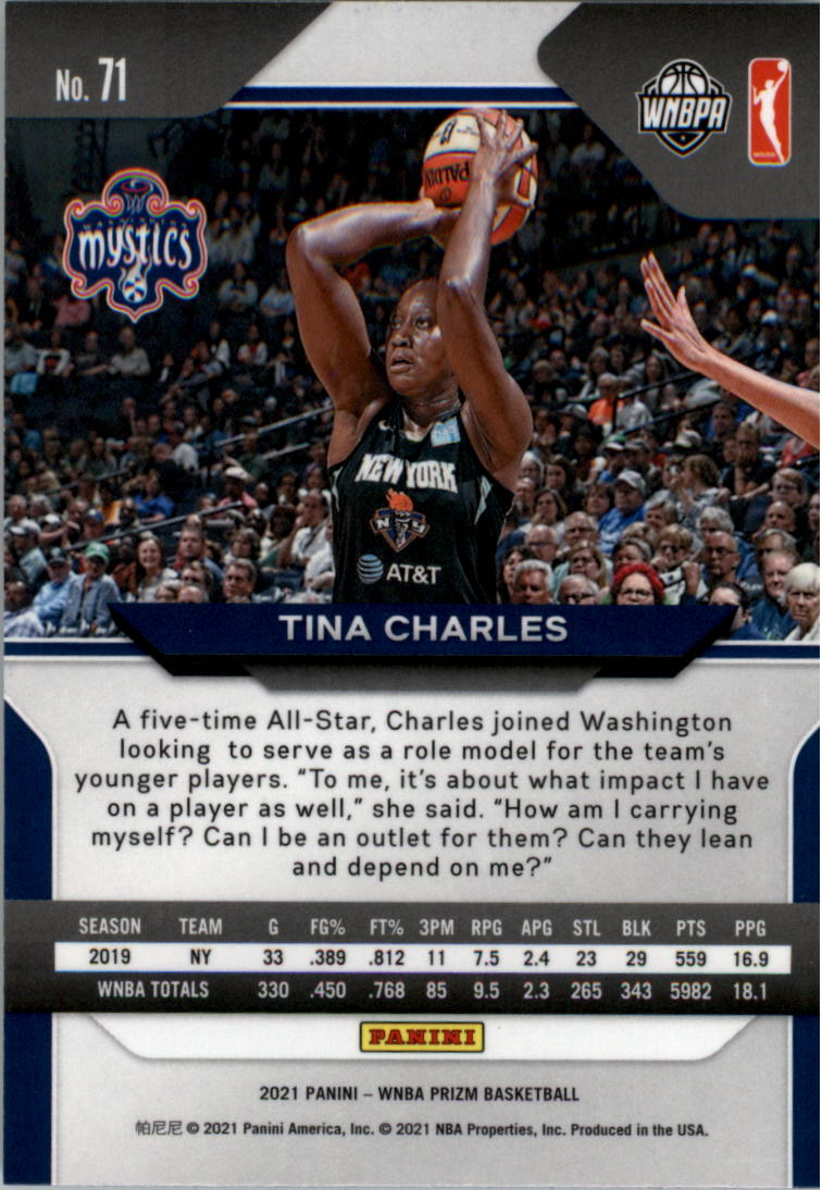 B4540- 2021 Panini Prizm WNBA Basketball #s 1-100 -You Pick- 15+ FREE US SHIP - Picture 141 of 195