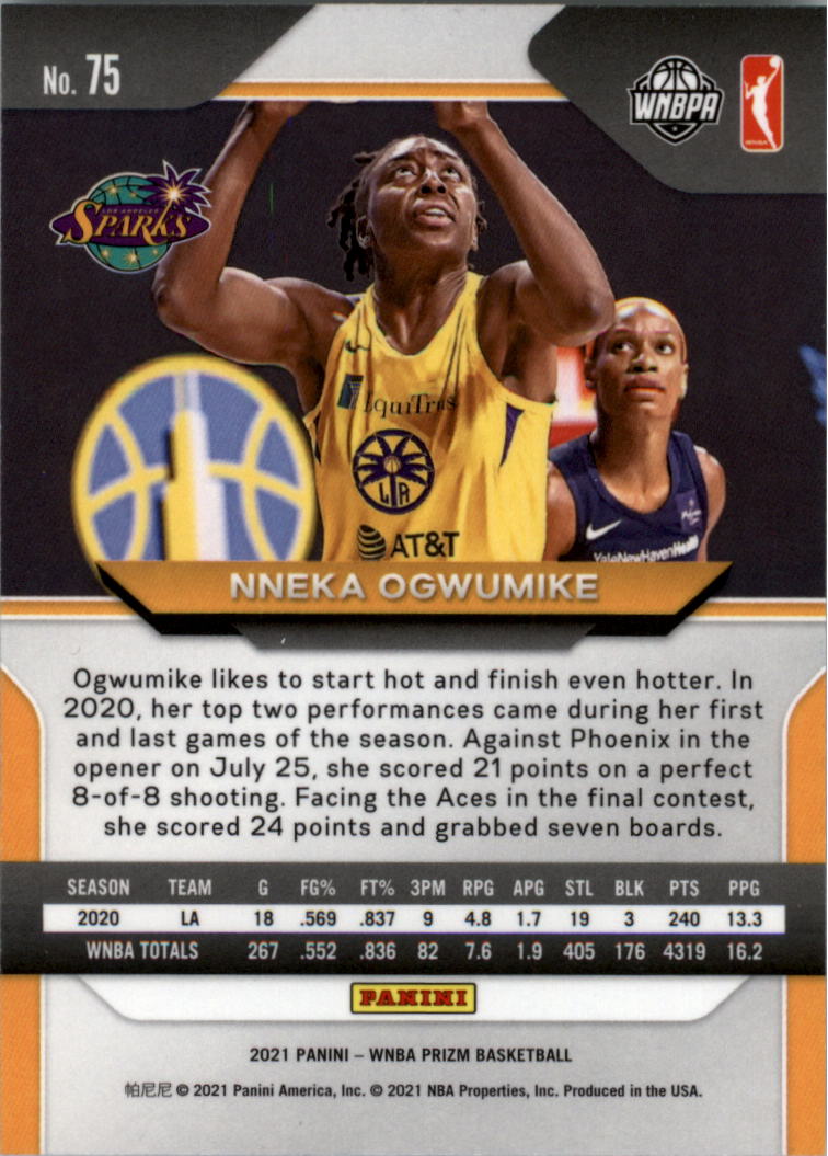 B4540- 2021 Panini Prizm WNBA Basketball #s 1-100 -You Pick- 15+ FREE US SHIP - Picture 149 of 195