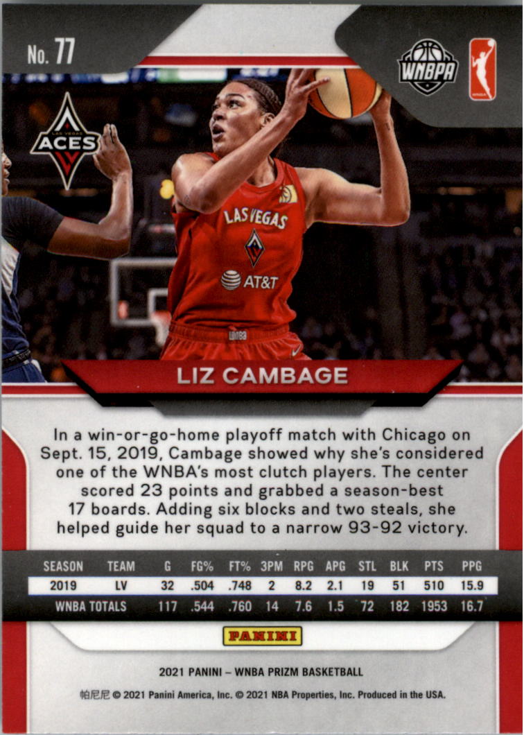 B4540- 2021 Panini Prizm WNBA Basketball #s 1-100 -You Pick- 15+ FREE US SHIP - Picture 153 of 195