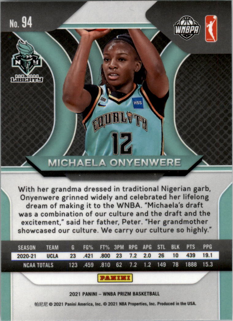 B4540- 2021 Panini Prizm WNBA Basketball #s 1-100 -You Pick- 15+ FREE US SHIP - Picture 183 of 195