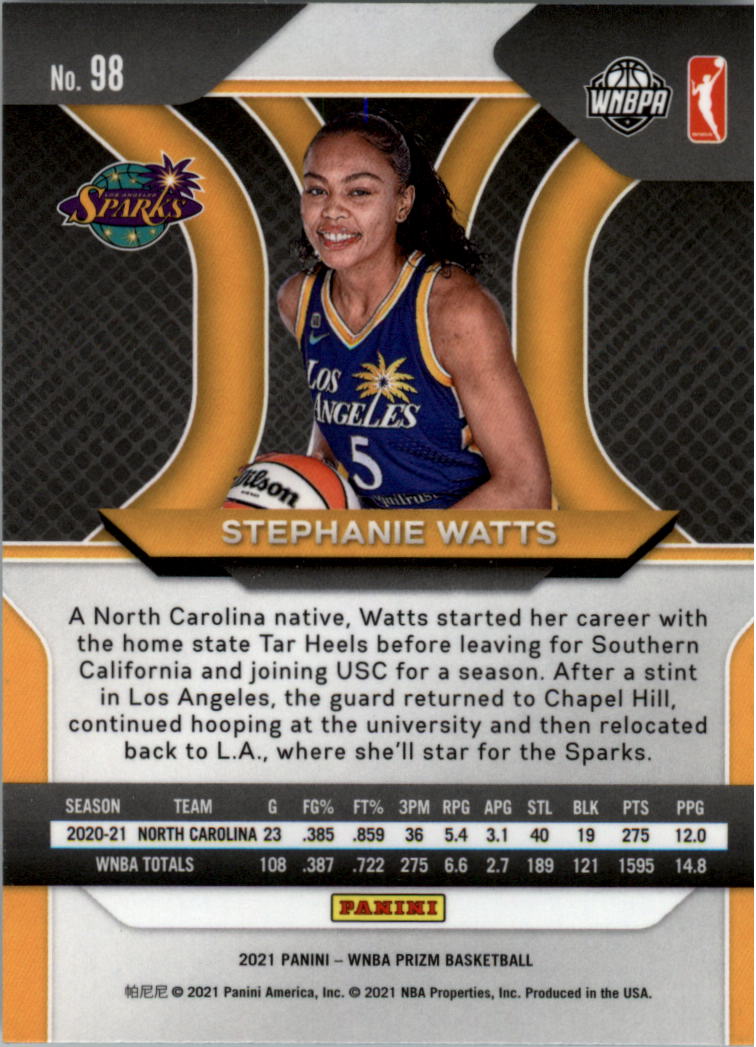 B4540- 2021 Panini Prizm WNBA Basketball #s 1-100 -You Pick- 15+ FREE US SHIP - Picture 191 of 195