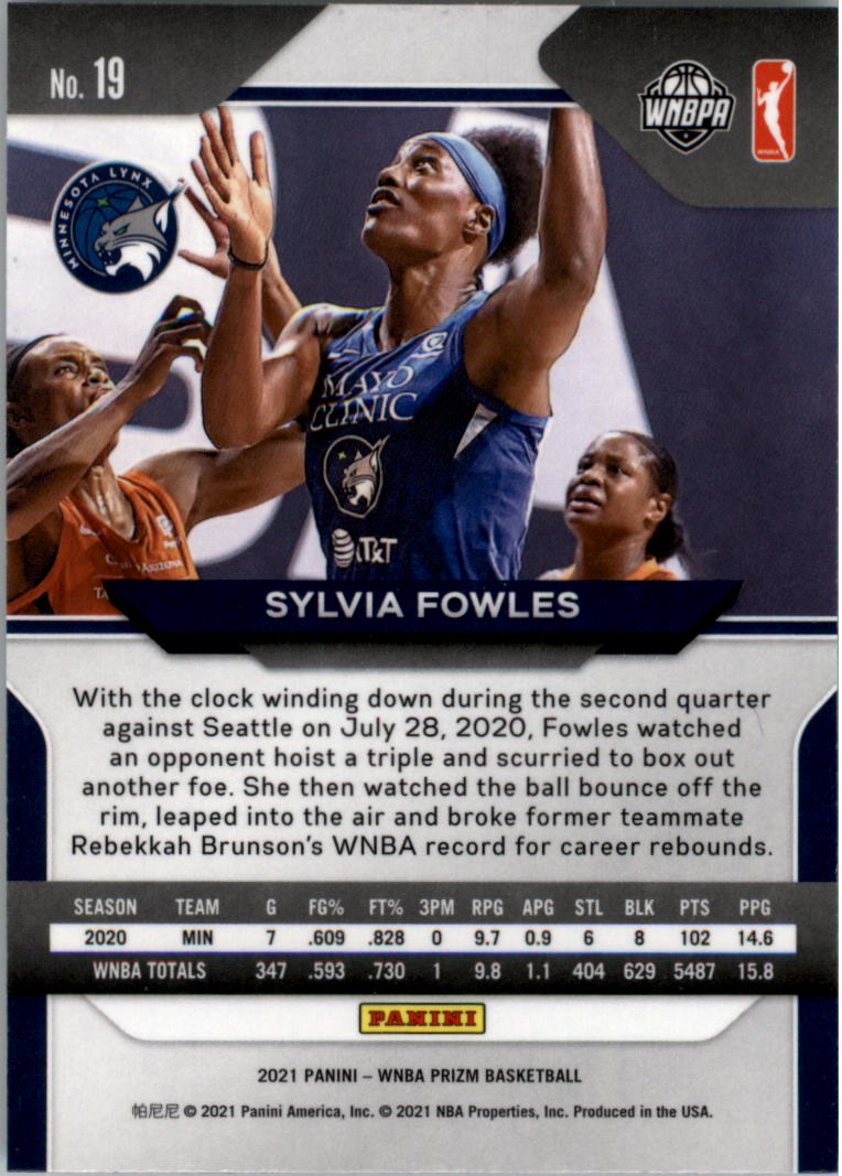 B4540- 2021 Panini Prizm WNBA Basketball #s 1-100 -You Pick- 15+ FREE US SHIP - Picture 39 of 195