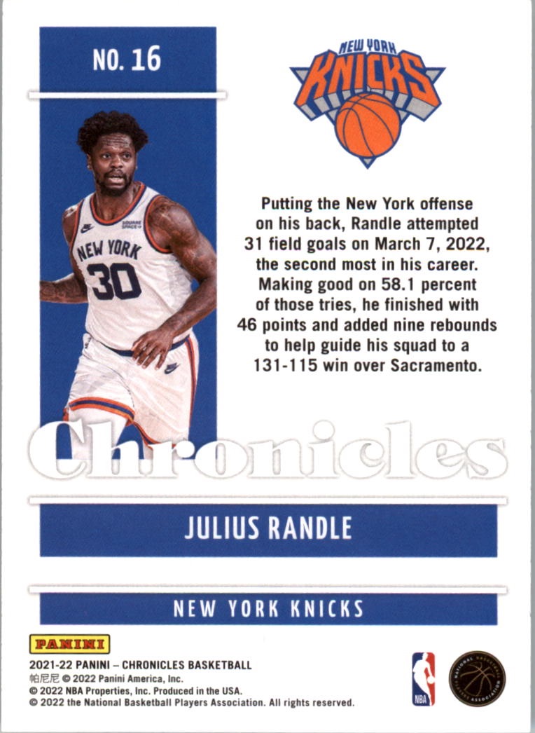 2021-22 Panini Chronicles Basketball Card Pick (Base) 1-309