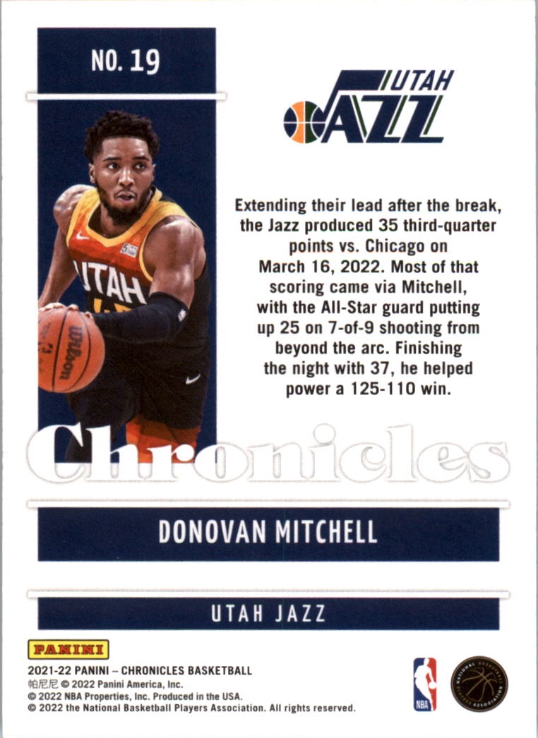 2021-22 Panini Chronicles Basketball Card Pick (Base) 1-309