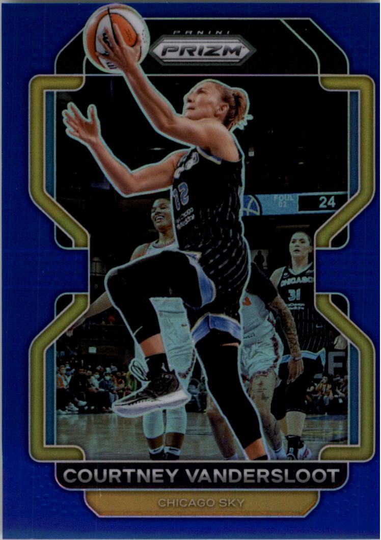2022 Panini Prizm WNBA Prizms Blue #103 Courtney Vandersloot