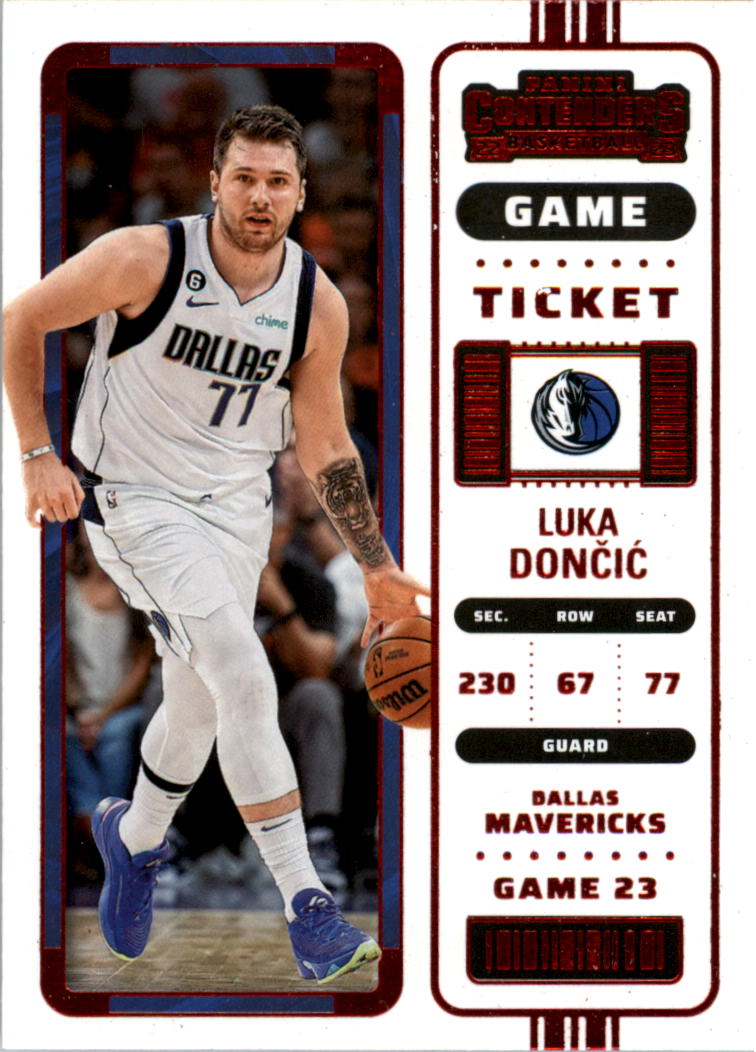 2022-23 Panini Contenders Game Ticket Red #57 Luka Doncic