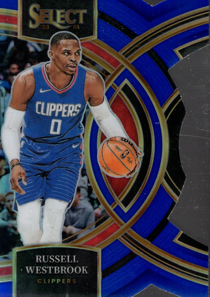 2023-24 Select Prizms Blue Die-Cut #146 Russell Westbrook