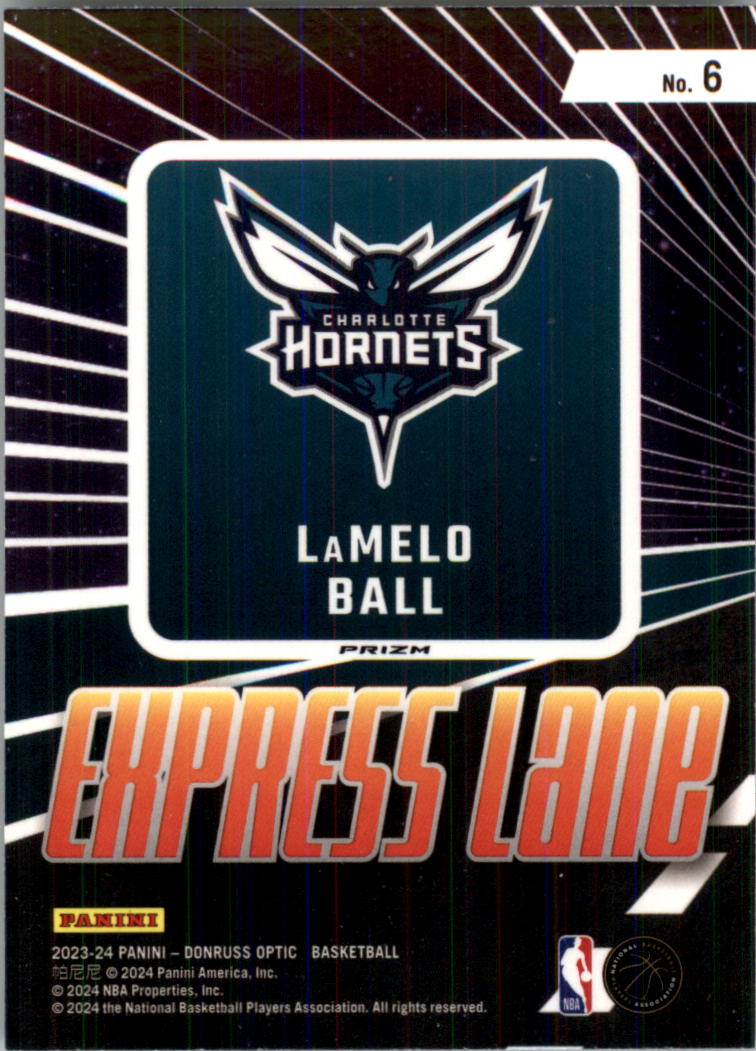 2023-24 Donruss Optic Express Lane Holo #6 LaMelo Ball
