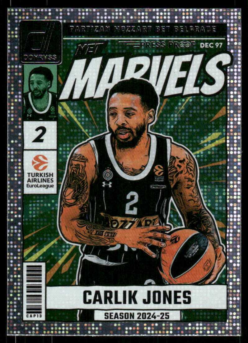 2024-25 Donruss Turkish Airlines EuroLeague Net Marvels #3 Carlik Jones