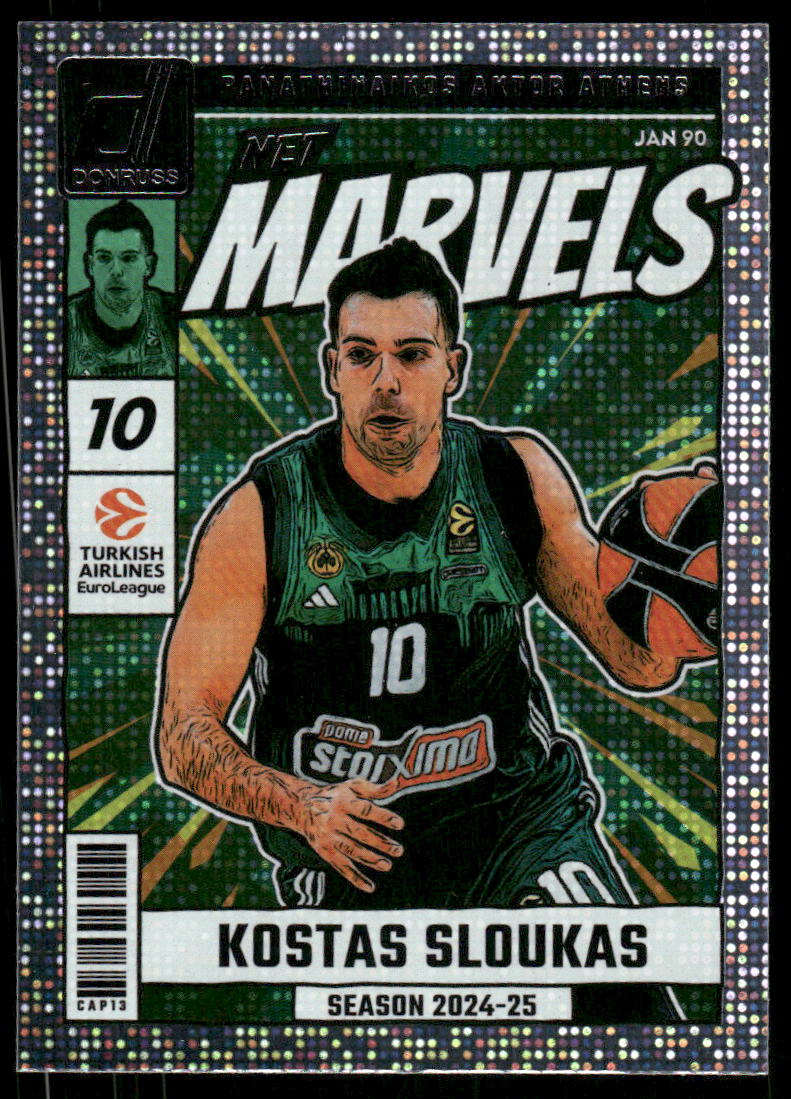2024-25 Donruss Turkish Airlines EuroLeague Net Marvels #4 Kostas Sloukas
