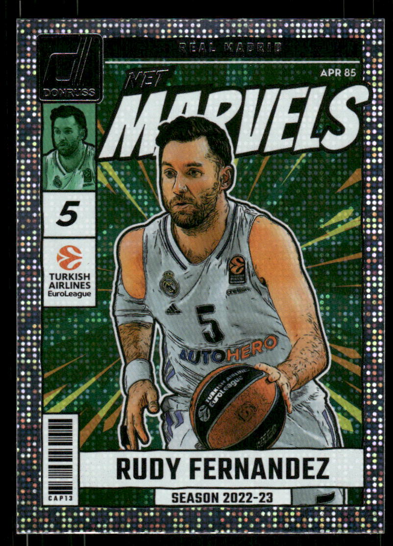 2024-25 Donruss Turkish Airlines EuroLeague Net Marvels #18 Rudy Fernandez