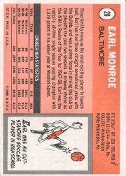 1970-71 Topps #20 Earl Monroe back image