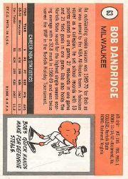 1970-71 Topps #63 Bob Dandridge RC back image