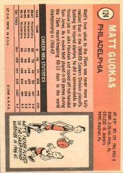 1970-71 Topps #124 Matt Guokas RC back image
