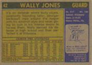 1971-72 Topps #42 Wally Jones back image