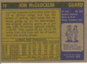1971-72 Topps #74 Jon McGlocklin back image