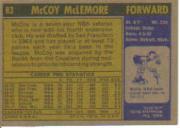1971-72 Topps #83 McCoy McLemore back image