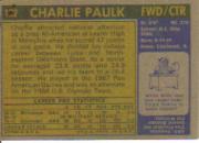 1971-72 Topps #102 Charlie Paulk back image