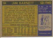 1971-72 Topps #104 Jim Barnett back image