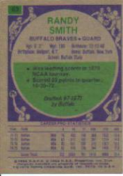 1975-76 Topps #63 Randy Smith back image