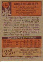 1978-79 Topps #132 Adrian Dantley ! back image