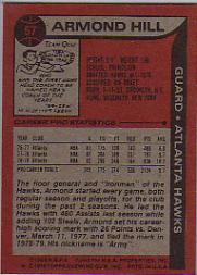 1979-80 Topps #57 Armond Hill back image