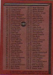 1979-80 Topps #101 Checklist 1-132 back image