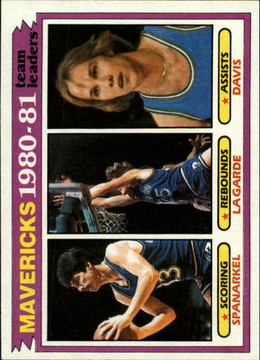 1981-82 Topps #48 Jim Spanarkel/Tom LaGarde/Brad Davis TL