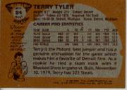 1981-82 Topps #MW84 Terry Tyler back image